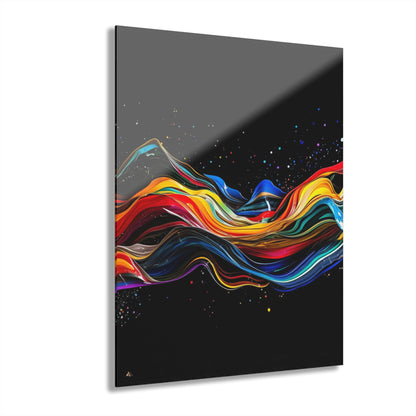 Wave Length, No Background Concept Style, Acrylic Wall Art