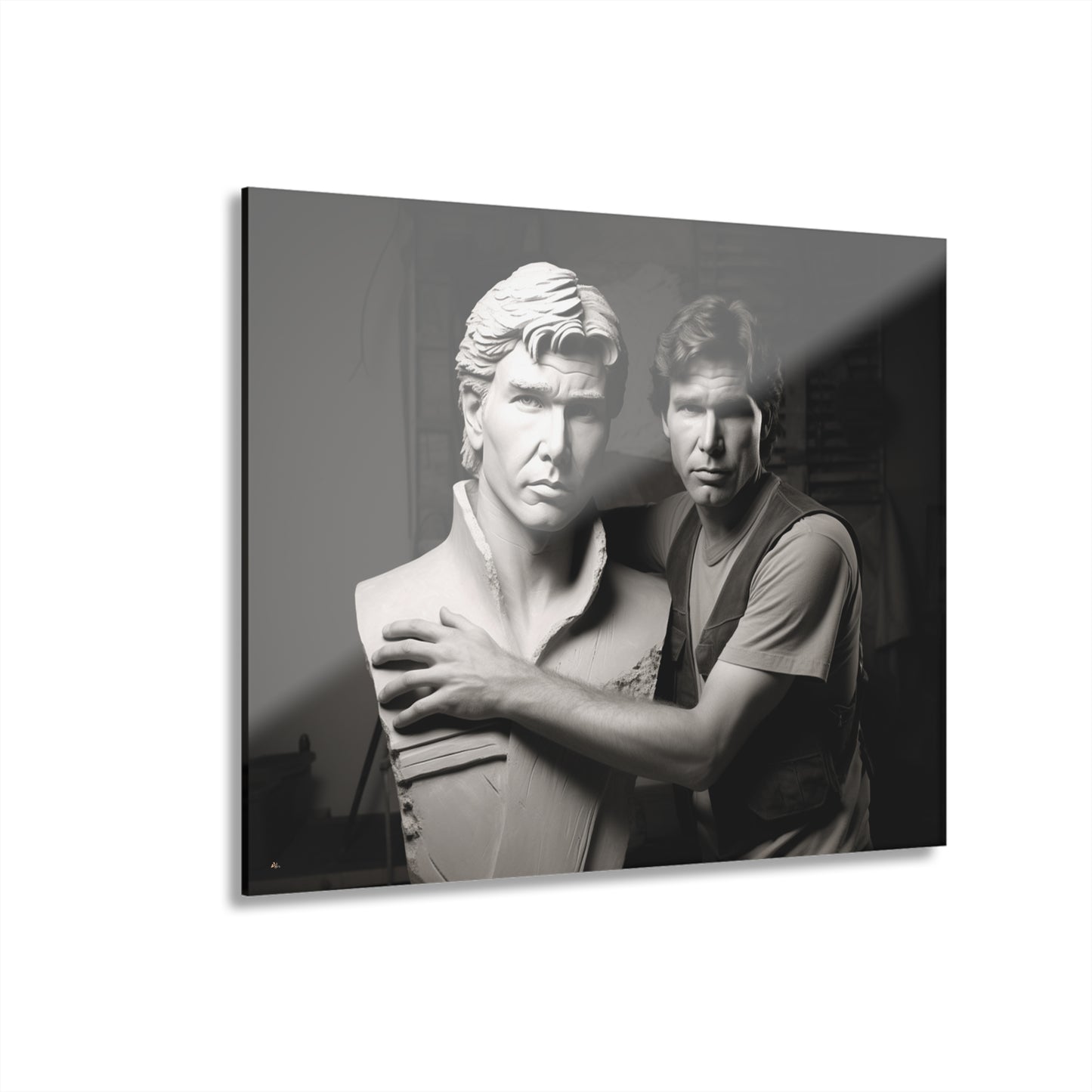 Solo Love, Funny, Pop Culture, Black and White Concept Style, Acrylic Wall Art