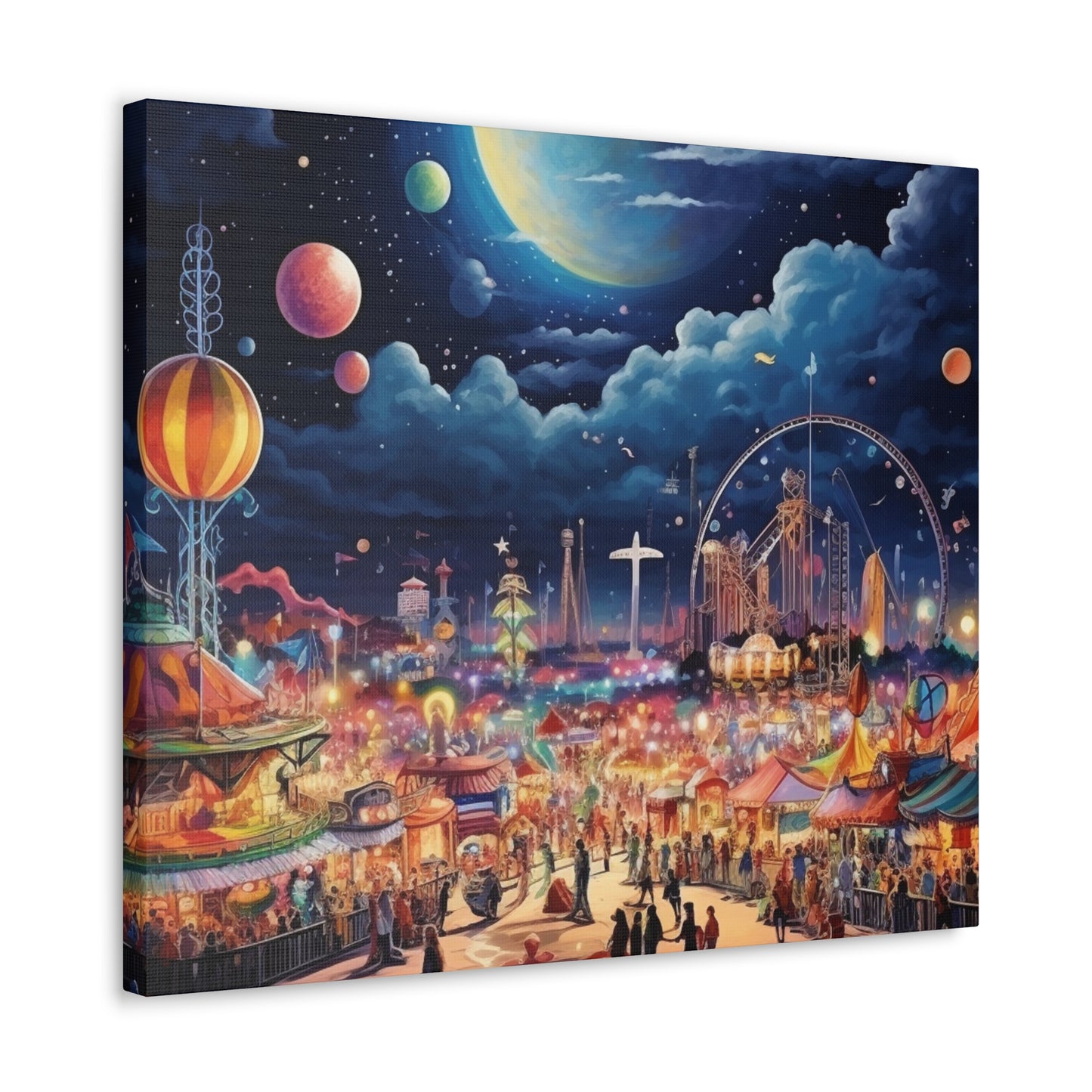 Space Carnival Canvas Art