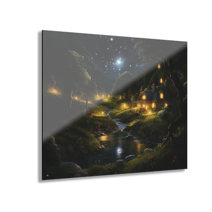 Evening Whispers, Landscape, Concept Style, Acrylic Wall Art