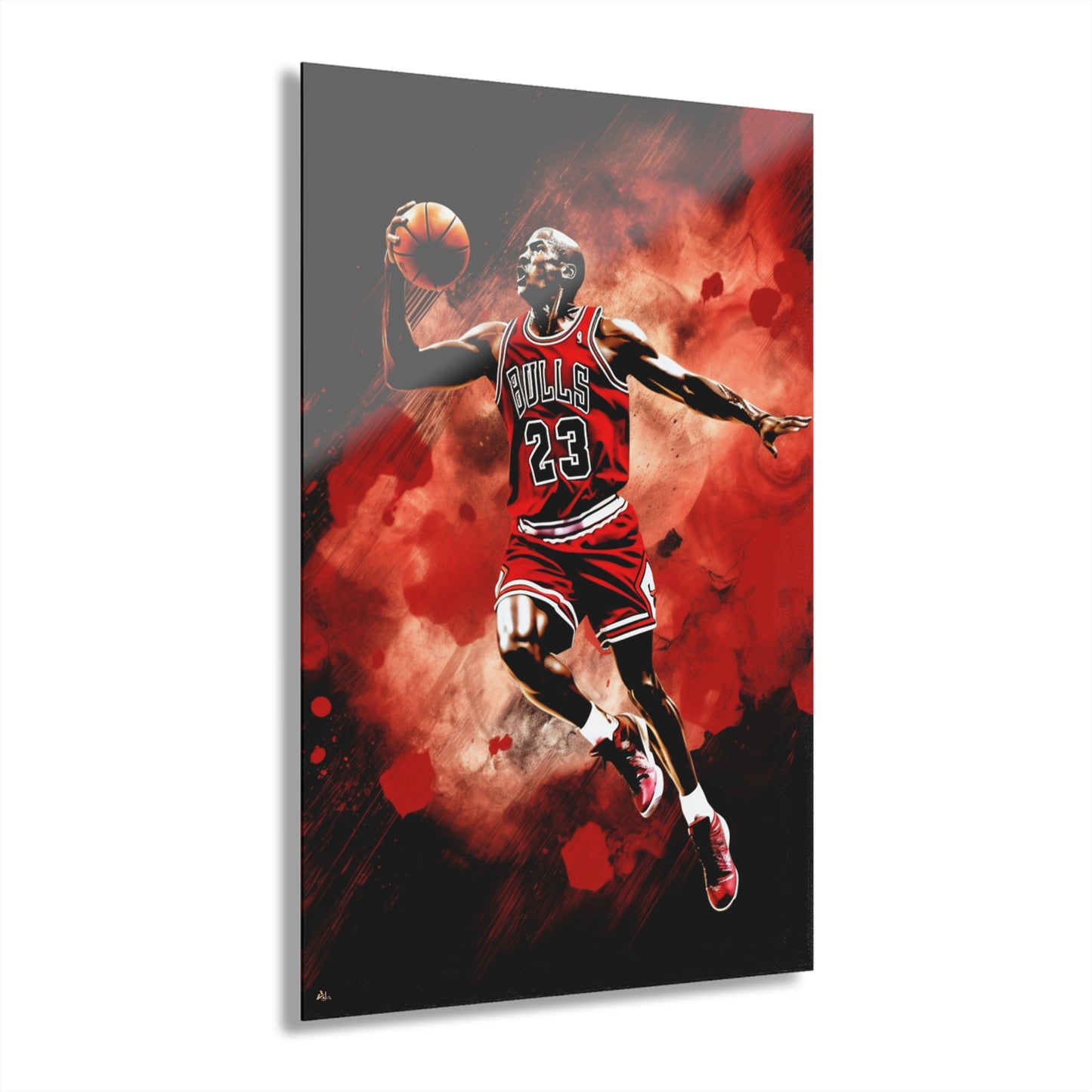 Air Jordan Color Splash, Basketball Fan Concept Style, Acrylic Wall Art