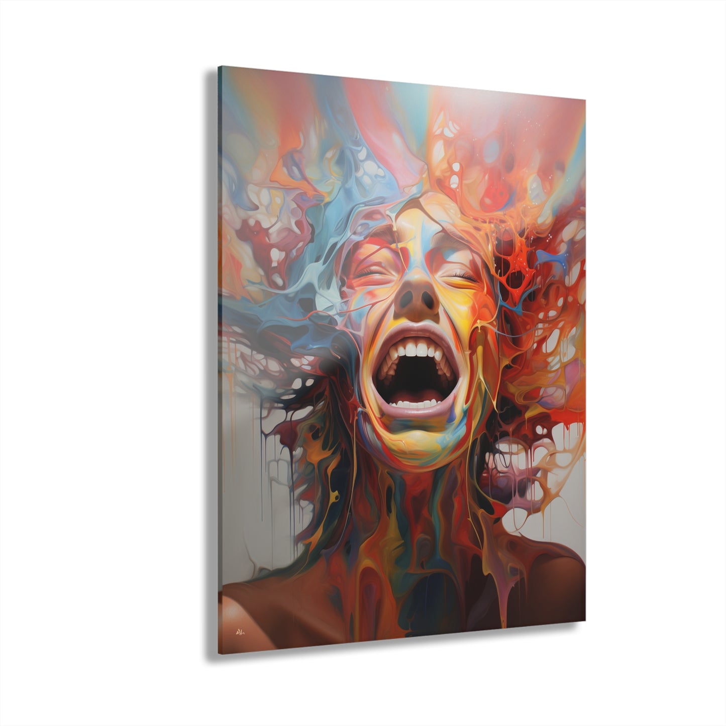 Pain, Abstract Concept Style, Acrylic Wall Art