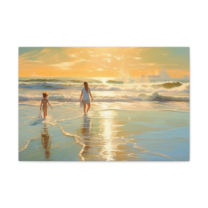 Sunset Walk Canvas Art