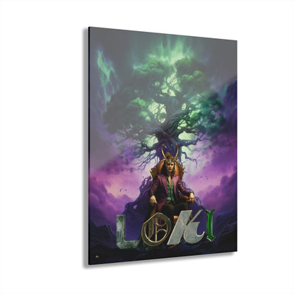 Loki God of Stories, Pop Culture, Concept Style, Acrylic Wall Art