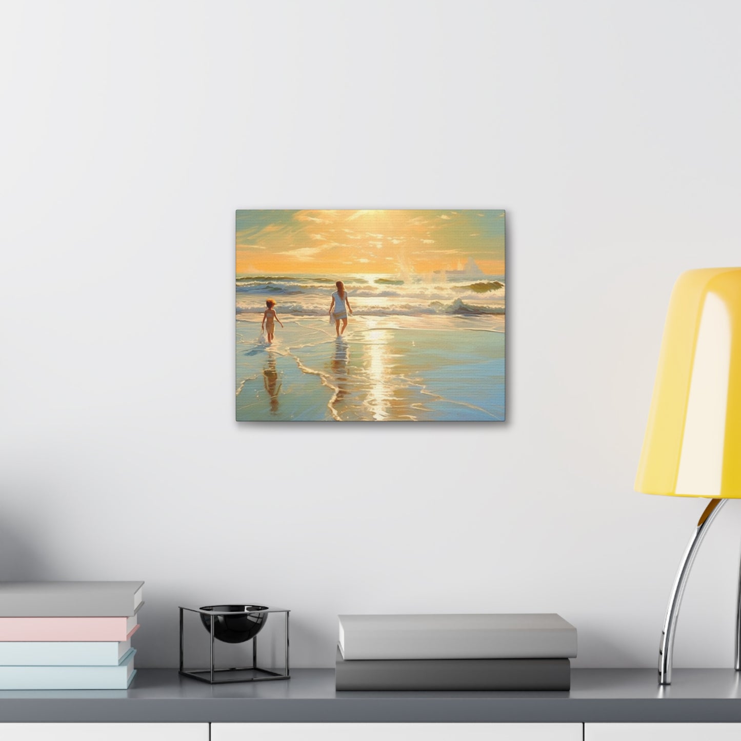 Sunset Walk Canvas Art