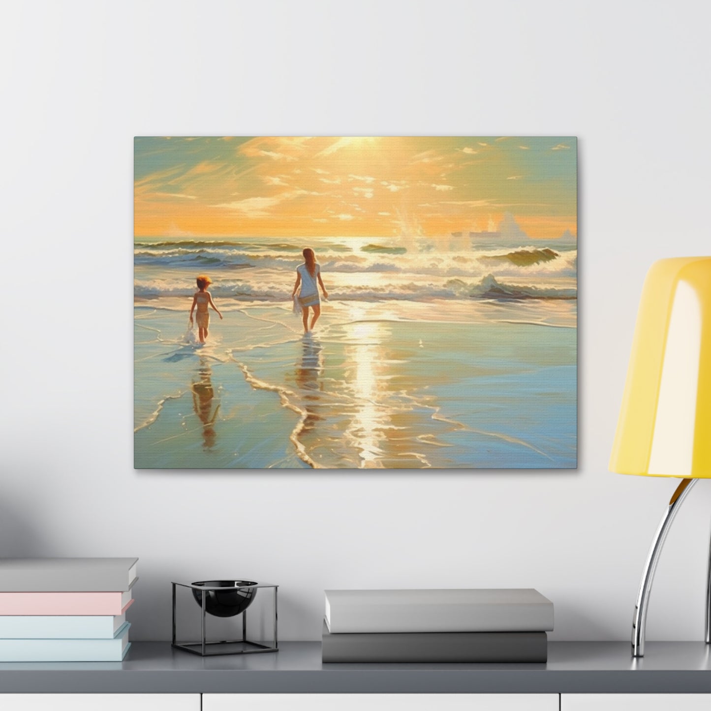 Sunset Walk Canvas Art