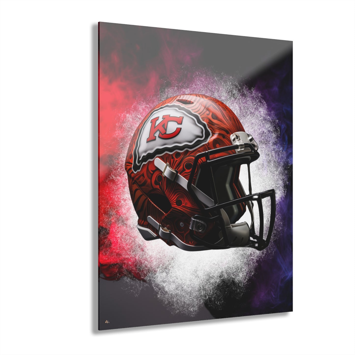 Chiefs Radiance, Kansas City, Football, Fan Colorsplash Concept Style, Acrylic Wall Art