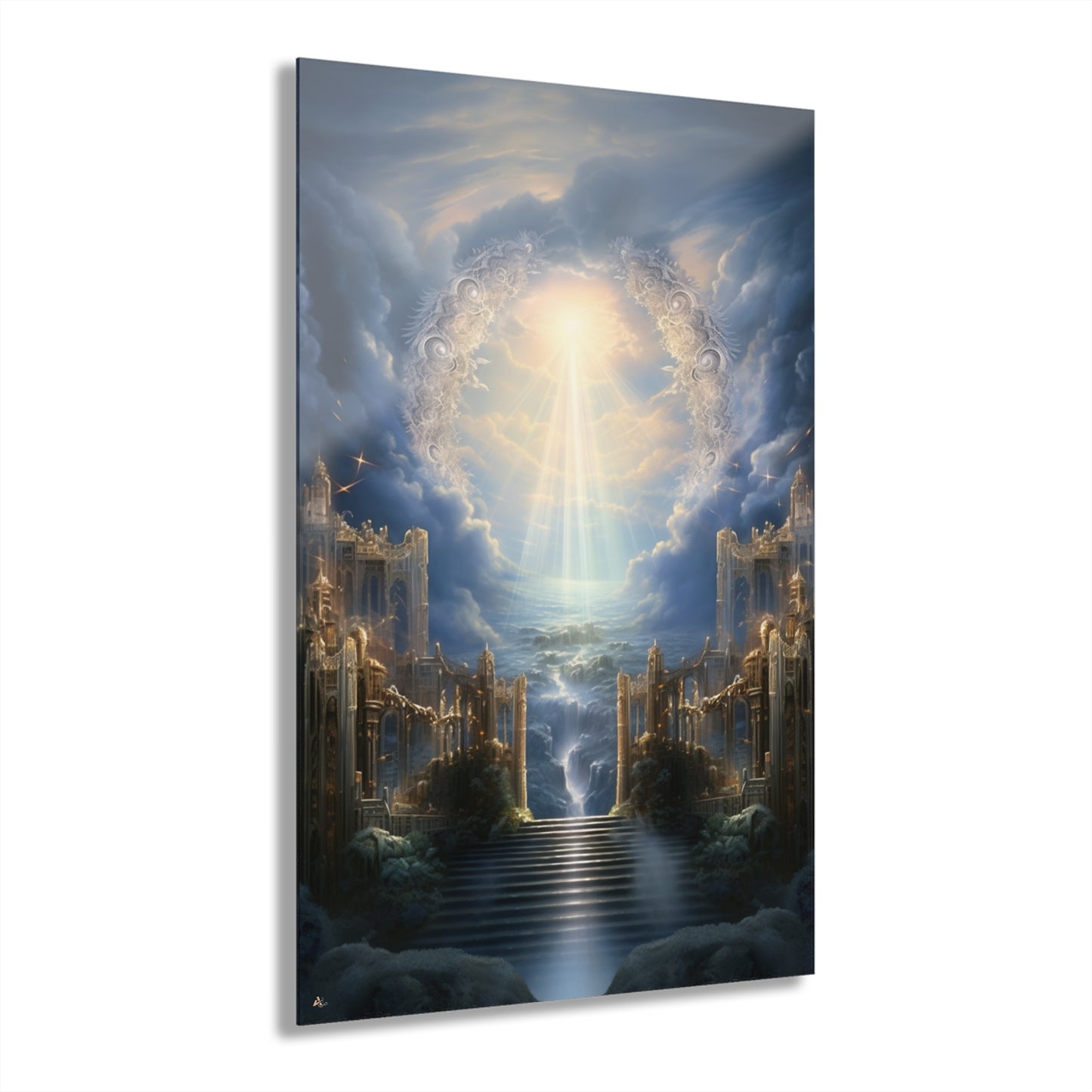 Eternal Gates, Landscape Concept Style, Acrylic Wall Art