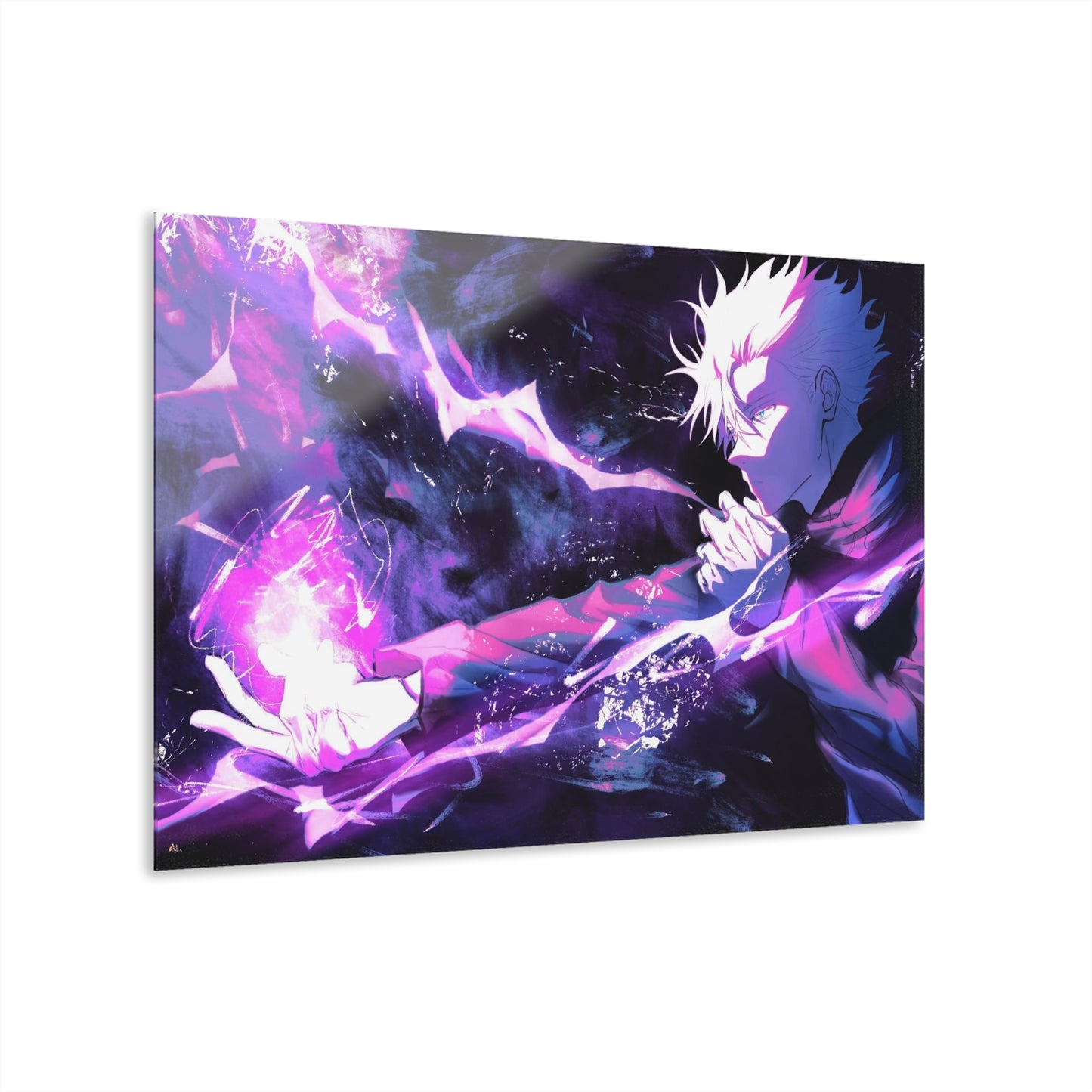 Hollow Purple, Satoru Gojo, Jujitsu Kaisen, Fan Concept Style, Acrylic Wall Art