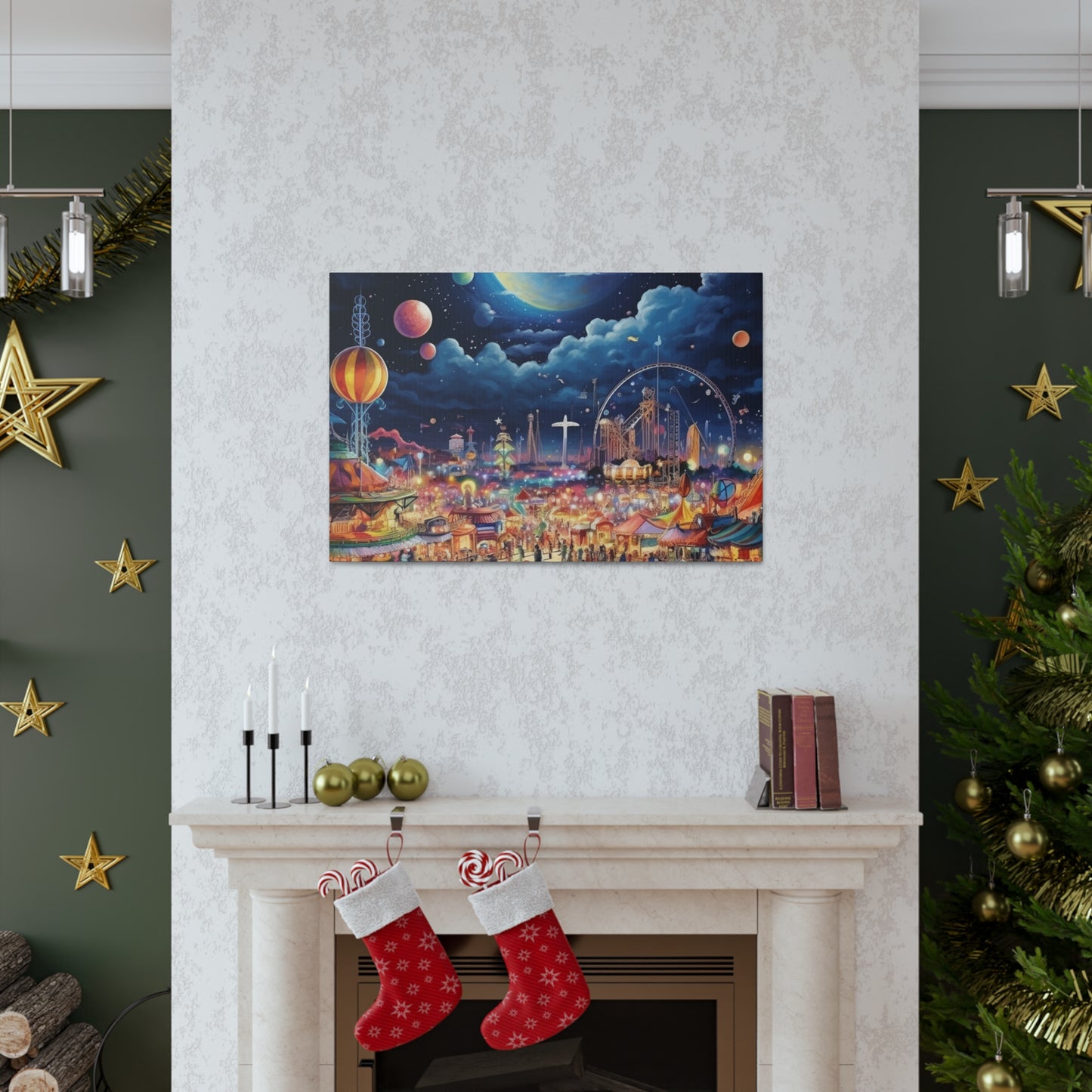 Space Carnival Canvas Art