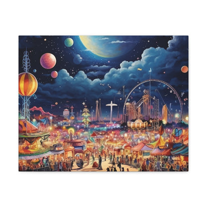 Space Carnival Canvas Art