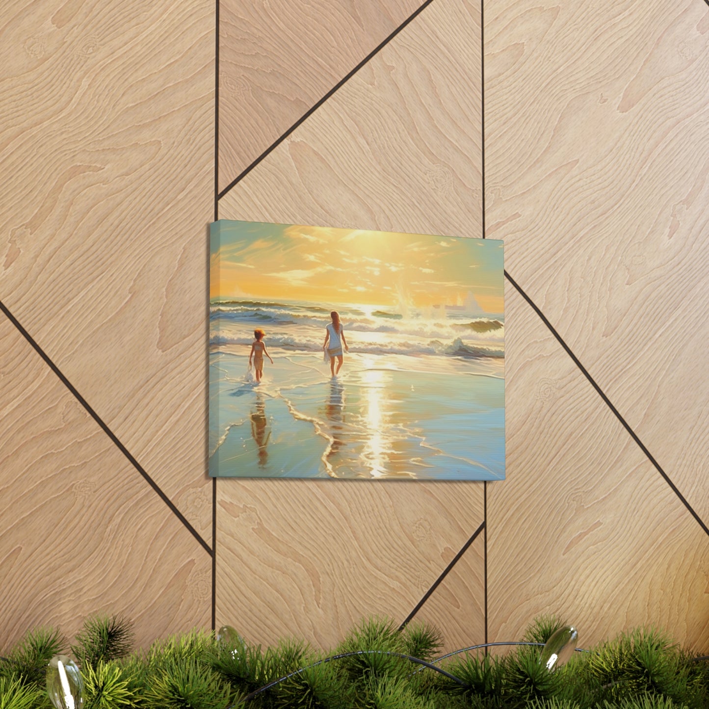 Sunset Walk Canvas Art