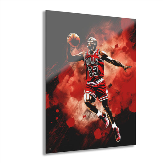 Air Jordan Color Splash, Basketball Fan Concept Style, Acrylic Wall Art