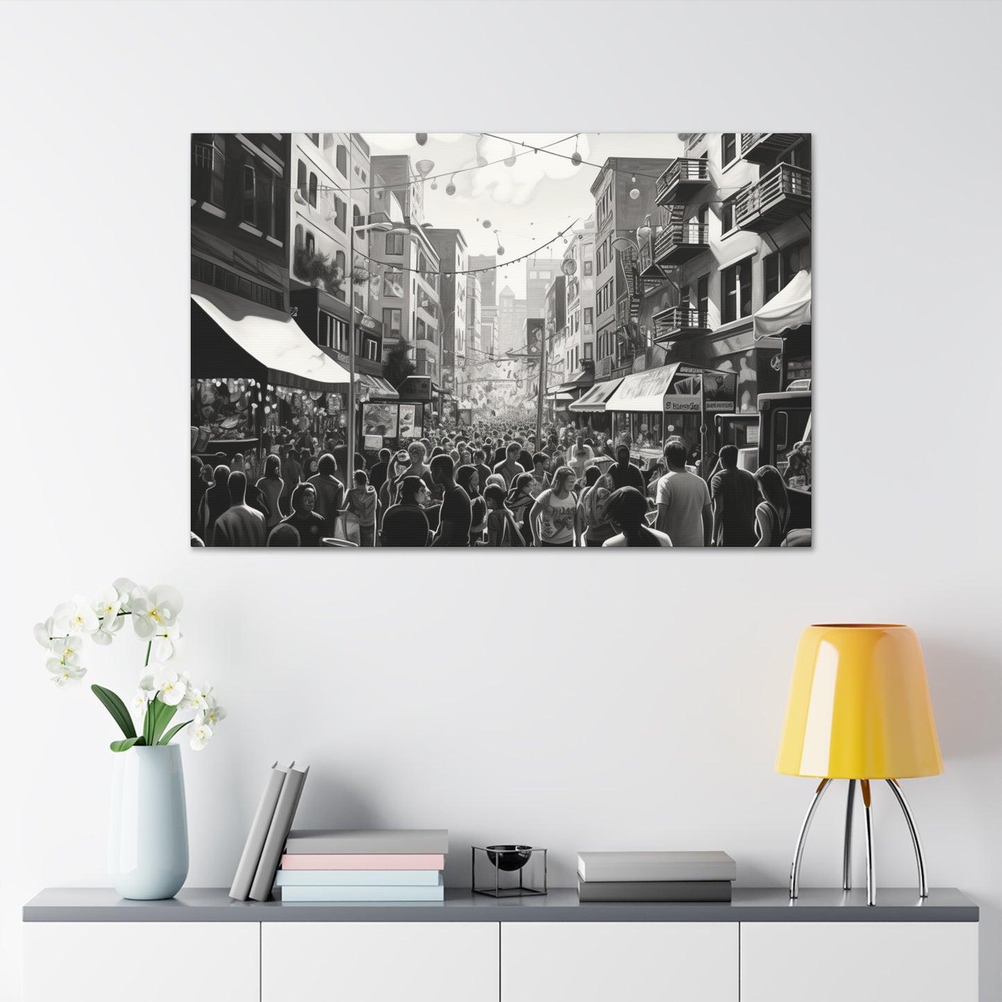 Street Fair Canvas Art