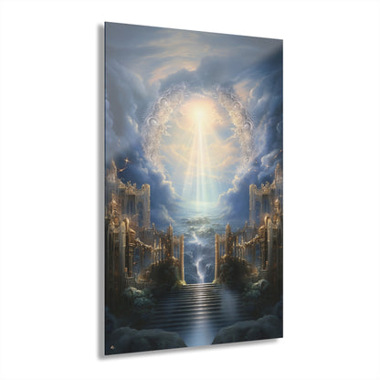 Eternal Gates, Landscape Concept Style, Acrylic Wall Art