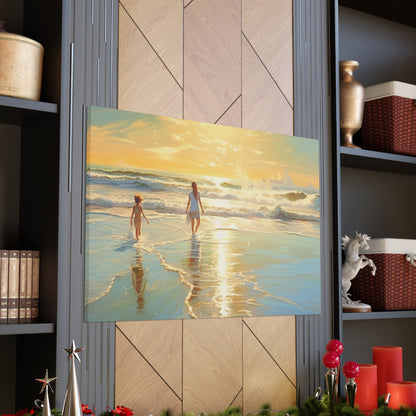 Sunset Walk Canvas Art