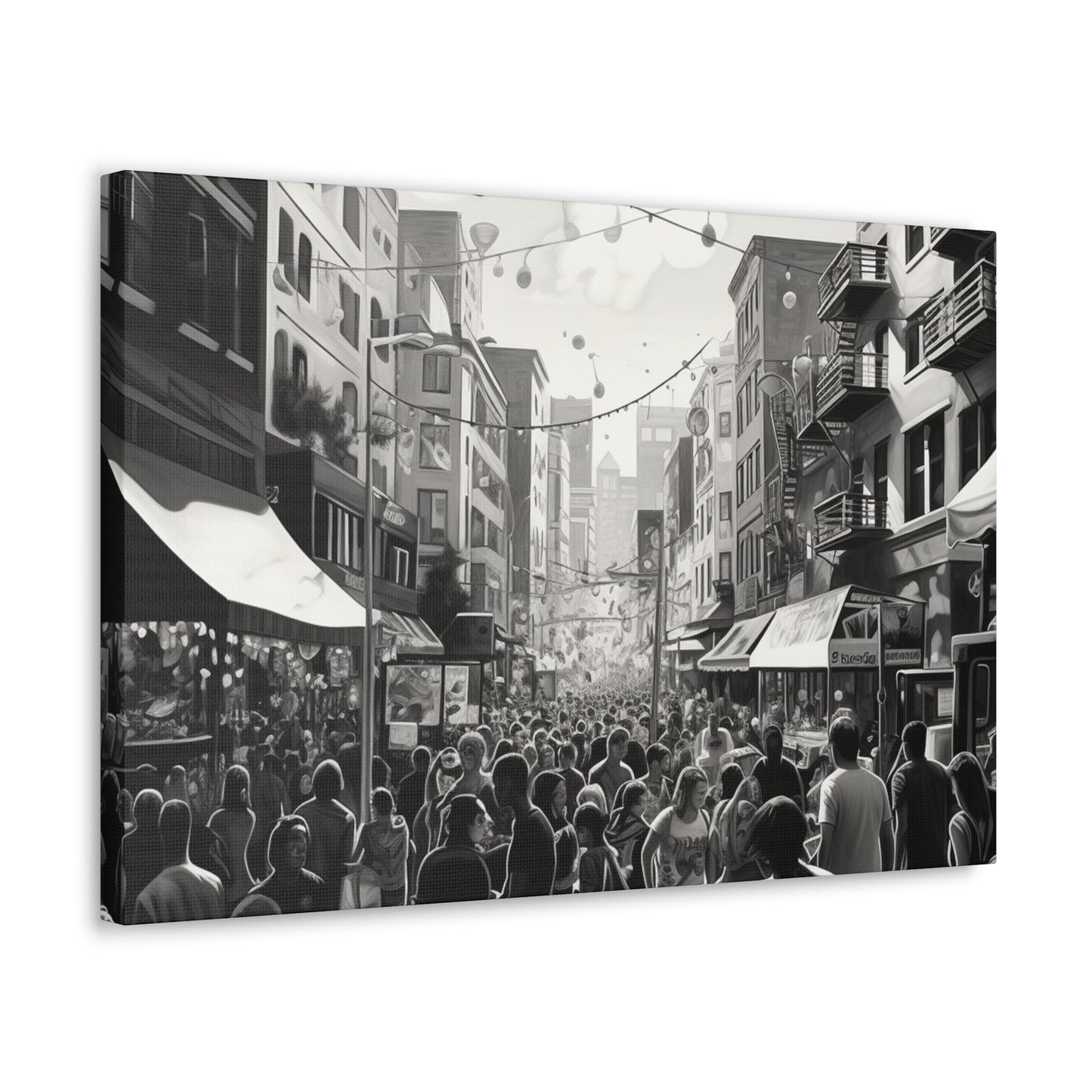 Street Fair Canvas Art