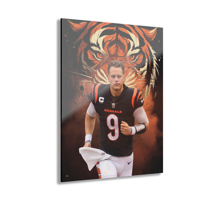 Joe Burrow, Bengals Fan Concept, Acrylic Wall Art