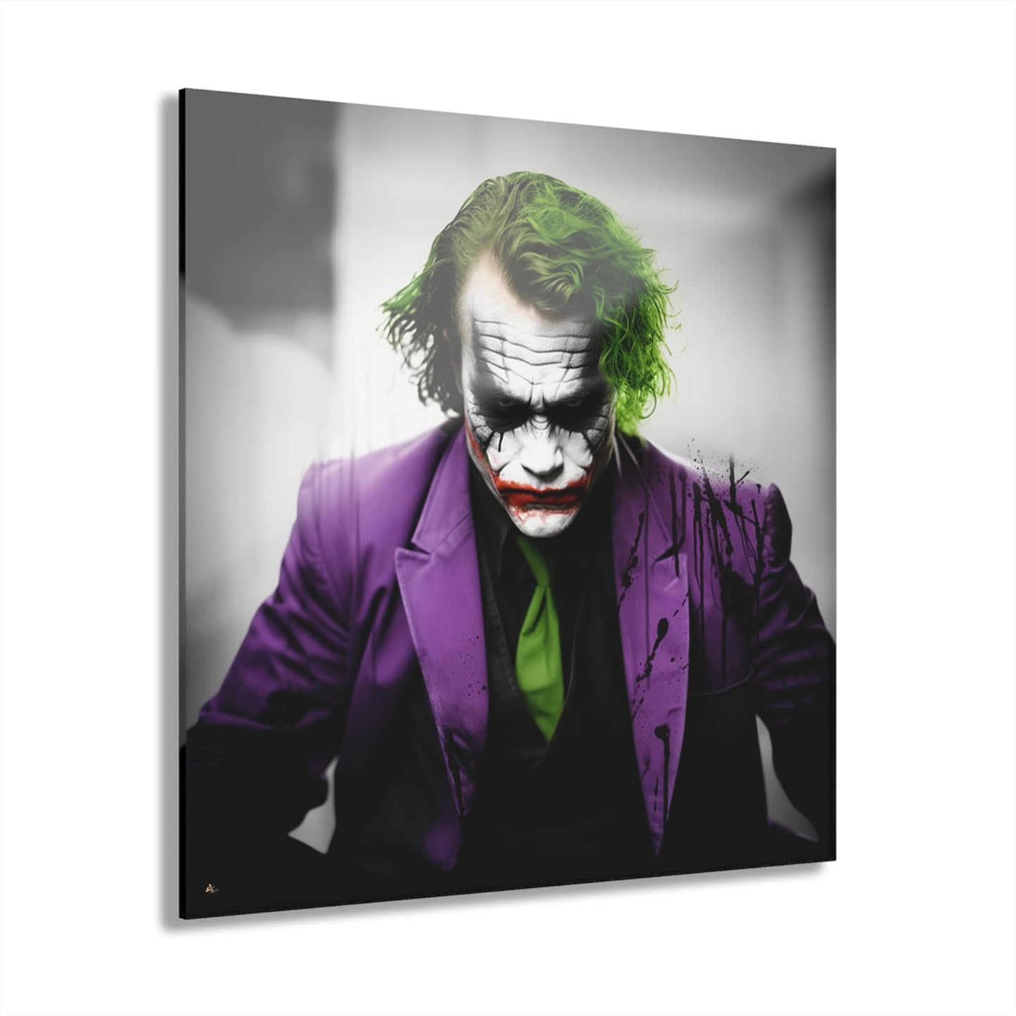 Heath Joker, Comic, DC Color Splash, Movies, Concept Style, Acrylic Wall Art