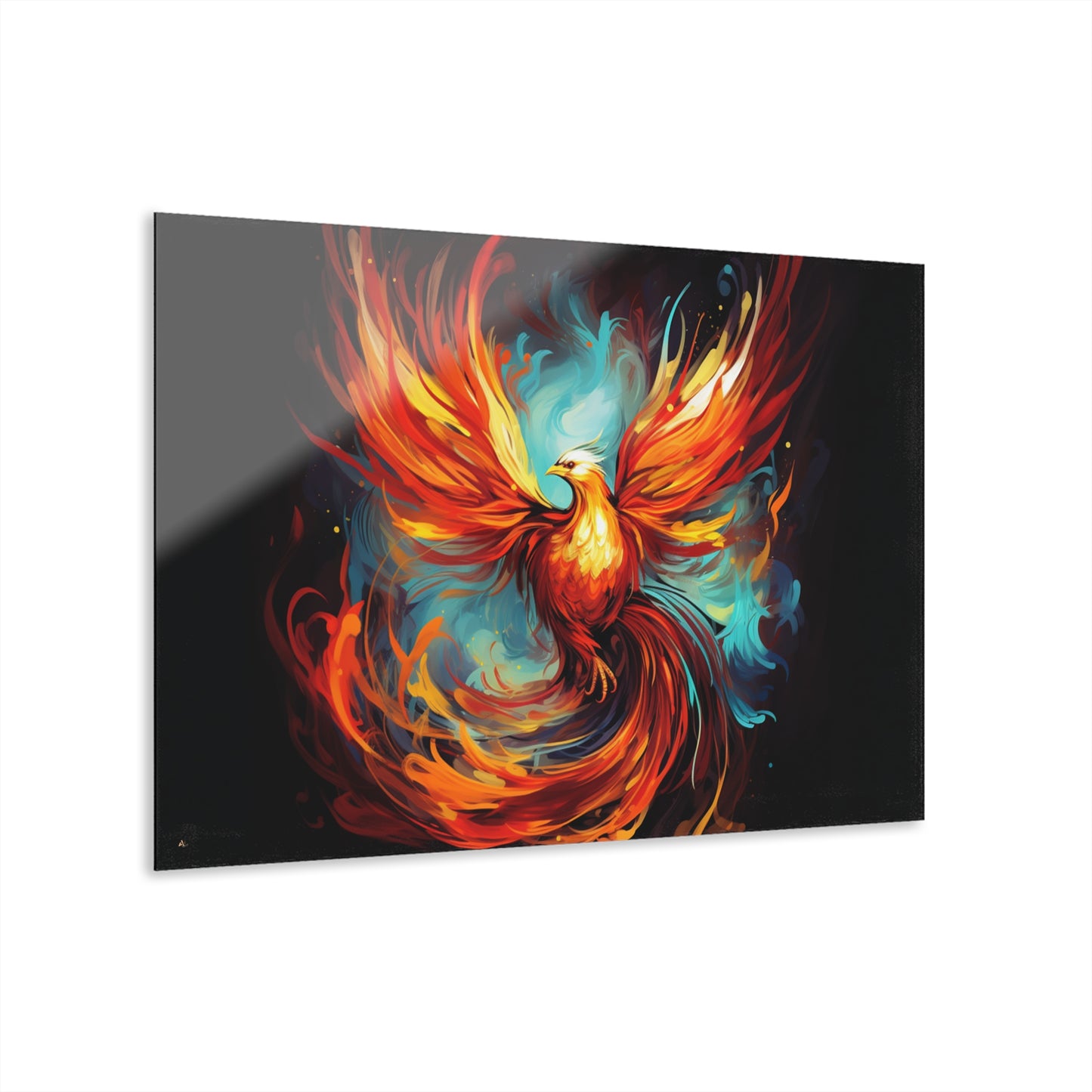 Phoenix Rising, Abstract, Animal Concept Style, Acrylic Wall Art