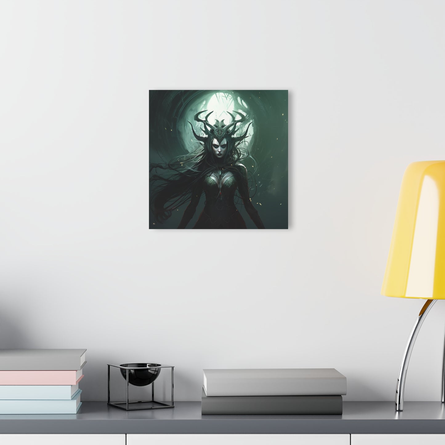 Hela, goddess of death, Norse Mythology, concept style, Acrylic Wall Art