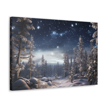 Celestial Snow Canvas Art