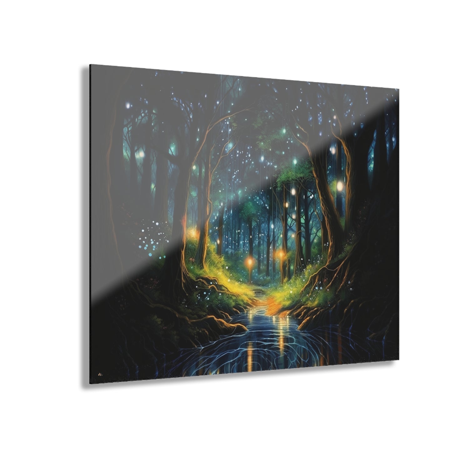 Firefly Dream, Landscape, Concept, Acrylic Wall Art