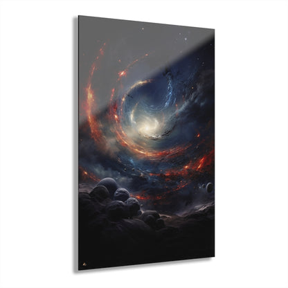 Celestial Vortex, Space Concept Style, Acrylic Wall Art