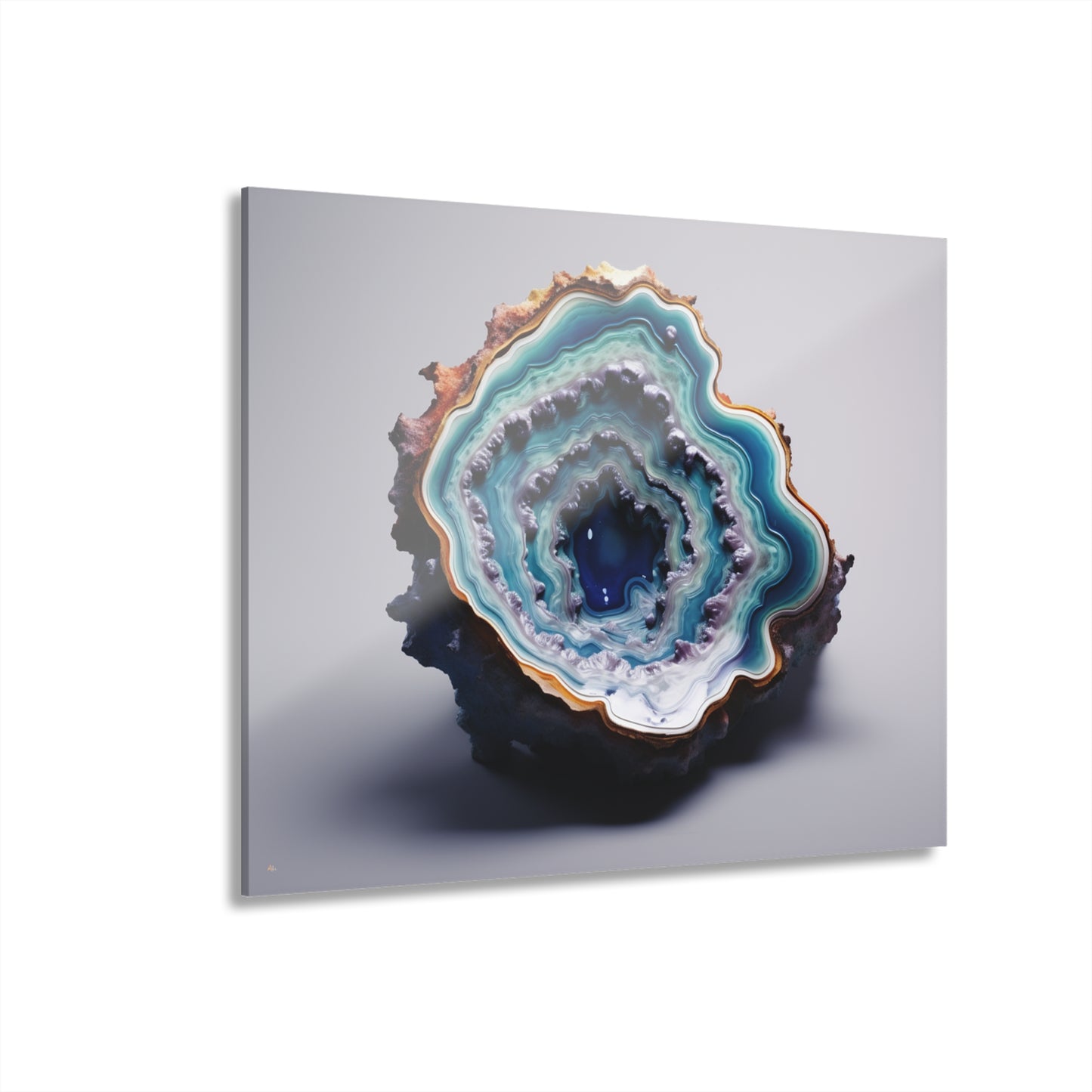 Deep Dive Geode, Abstract, Concept, Acrylic Wall Art