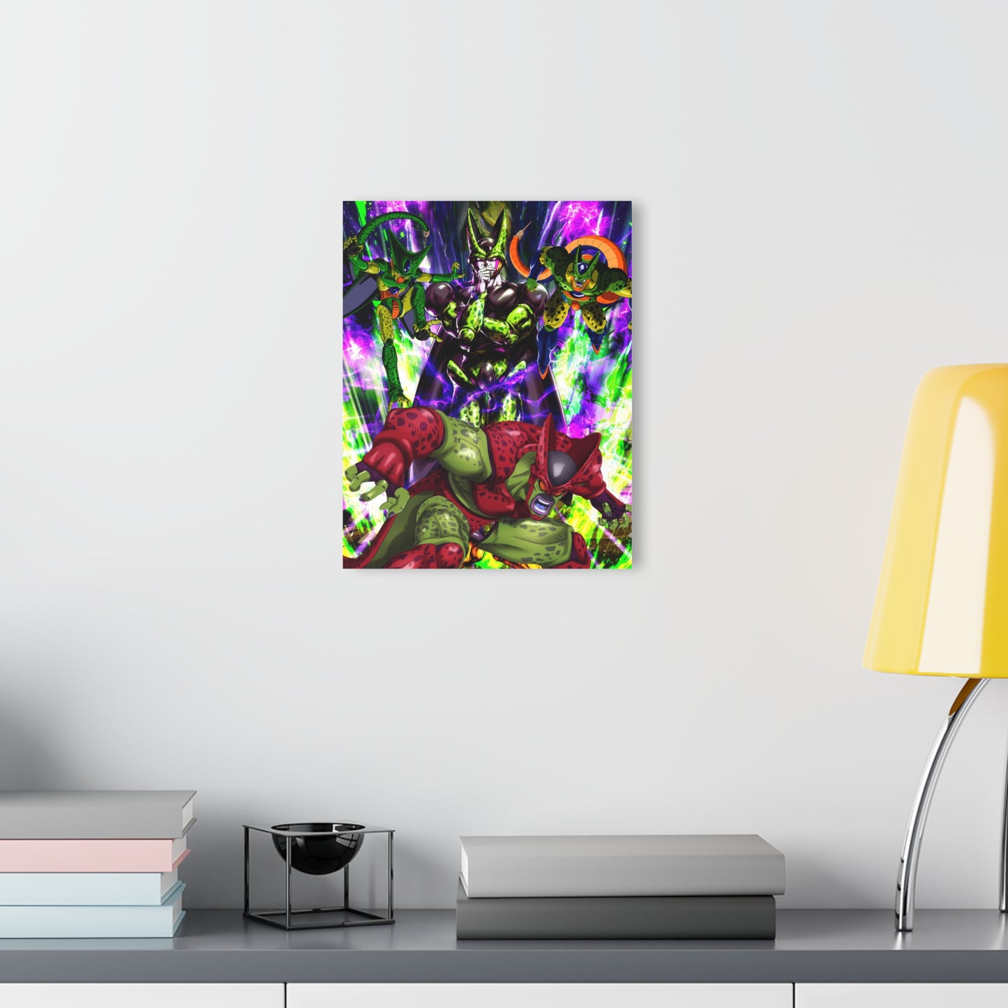 The Evolution of Cell, Dragonball Fan Concept Style, Acrylic Wall Art