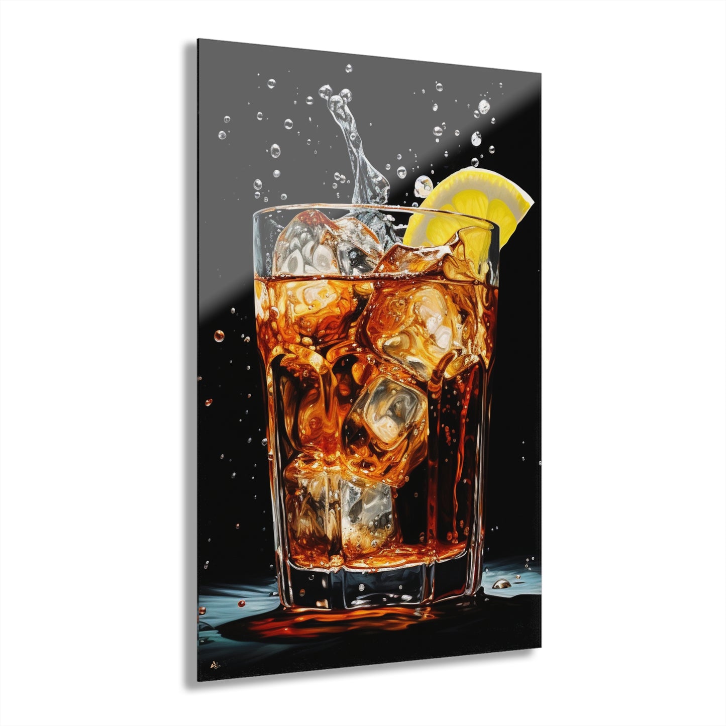 Rum and Coke, Concept Style, No Background, Acrylic Wall Art