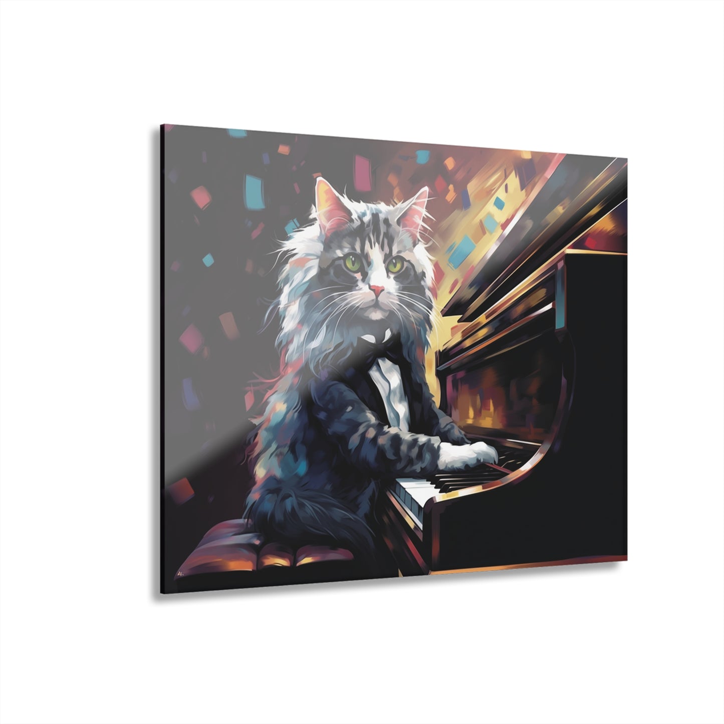 Meozart, Cat, Animal Concept Style, Acrylic Wall Art