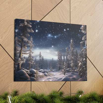 Celestial Snow Canvas Art