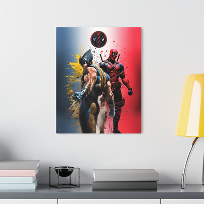 Deadpool, Wolverine, Fan Colorsplash Concept, Acrylic Wall Art