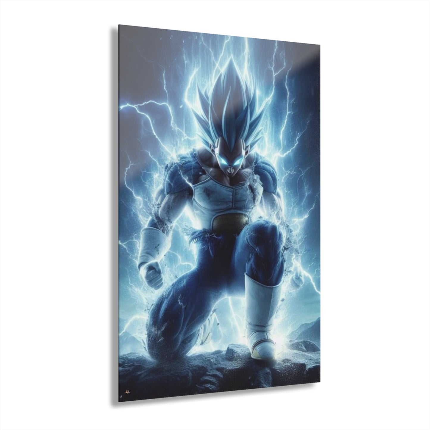 Bow to the Prince, SS Blue Vegeta, Fan Concept Style, Acrylic Wall Art