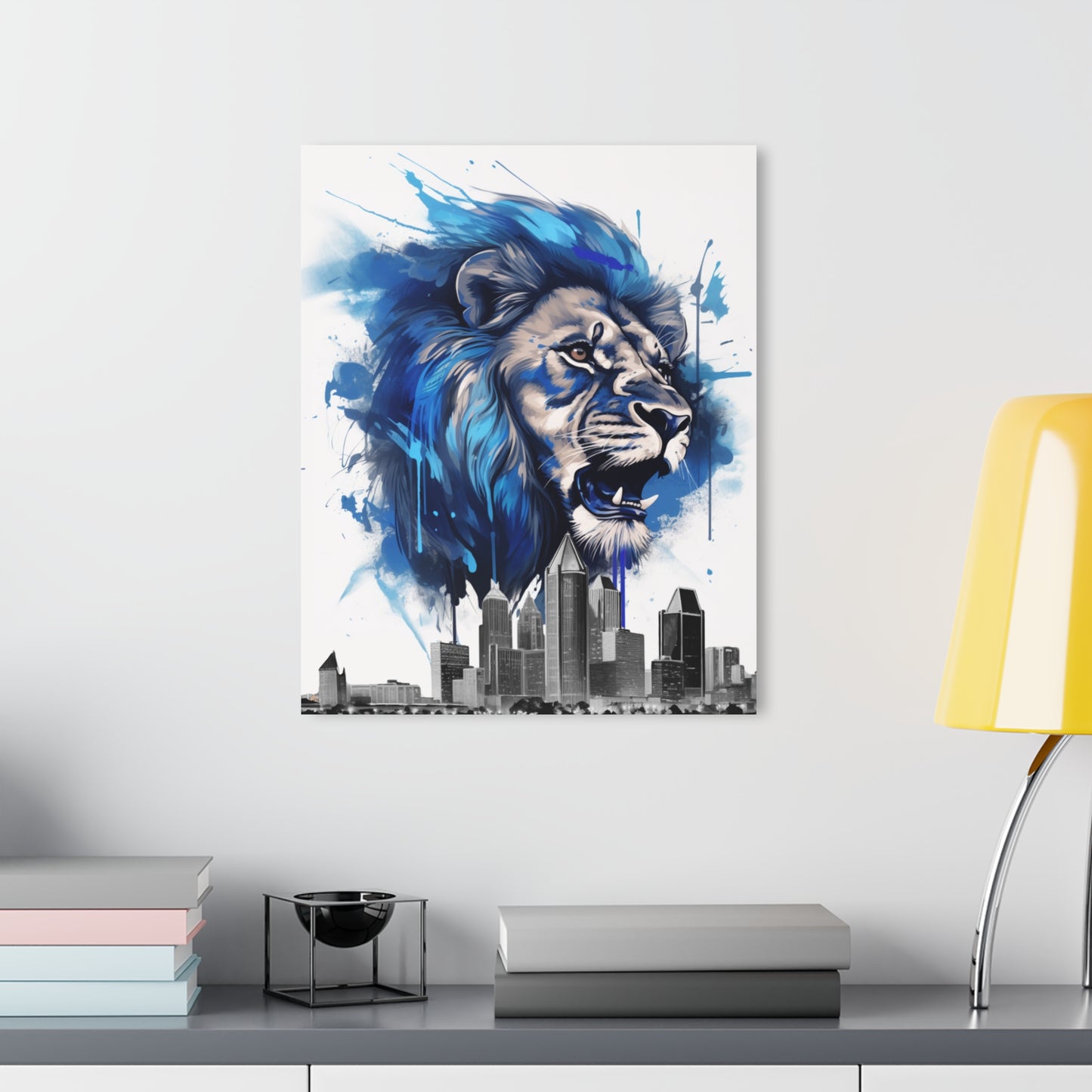 Detroit Lions Concept Style, Football Fan, Acrylic Wall Art