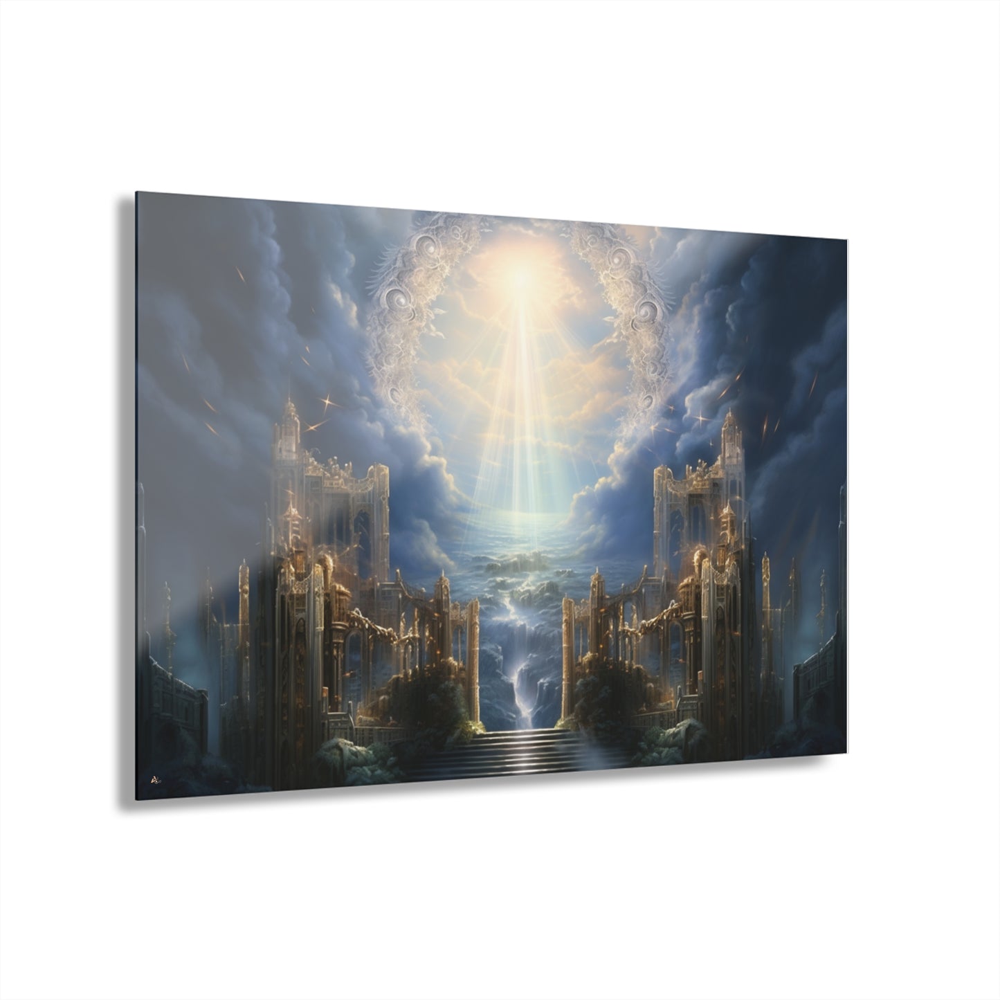 Eternal Gates, Landscape Concept Style, Acrylic Wall Art