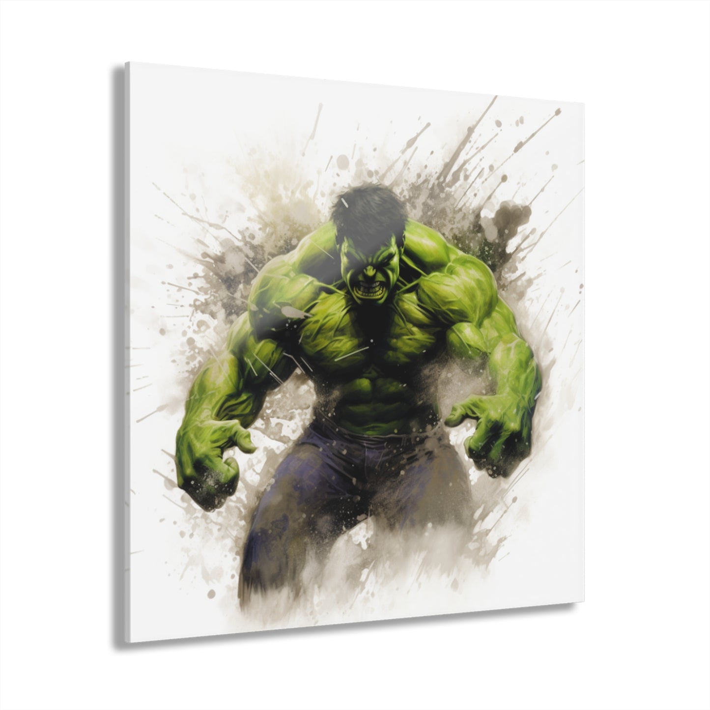 Incredible, Hulk, Bruce Banner, Marvel Color Splash, Concept, Style, Acrylic Wall Art