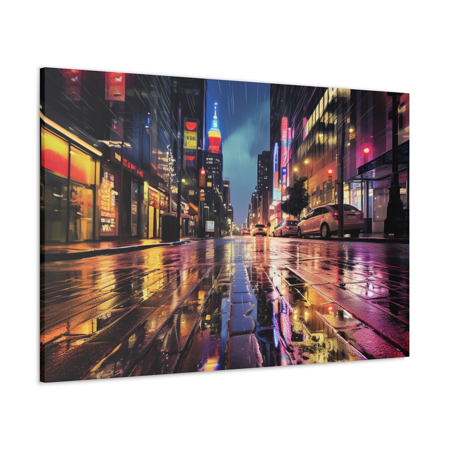 Wet City Canvas Art