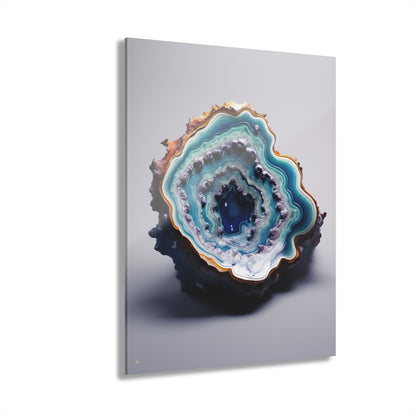 Deep Dive Geode, Abstract, Concept, Acrylic Wall Art