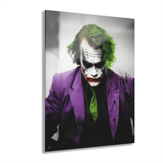 Heath Joker, Comic, DC Color Splash, Movies, Concept Style, Acrylic Wall Art