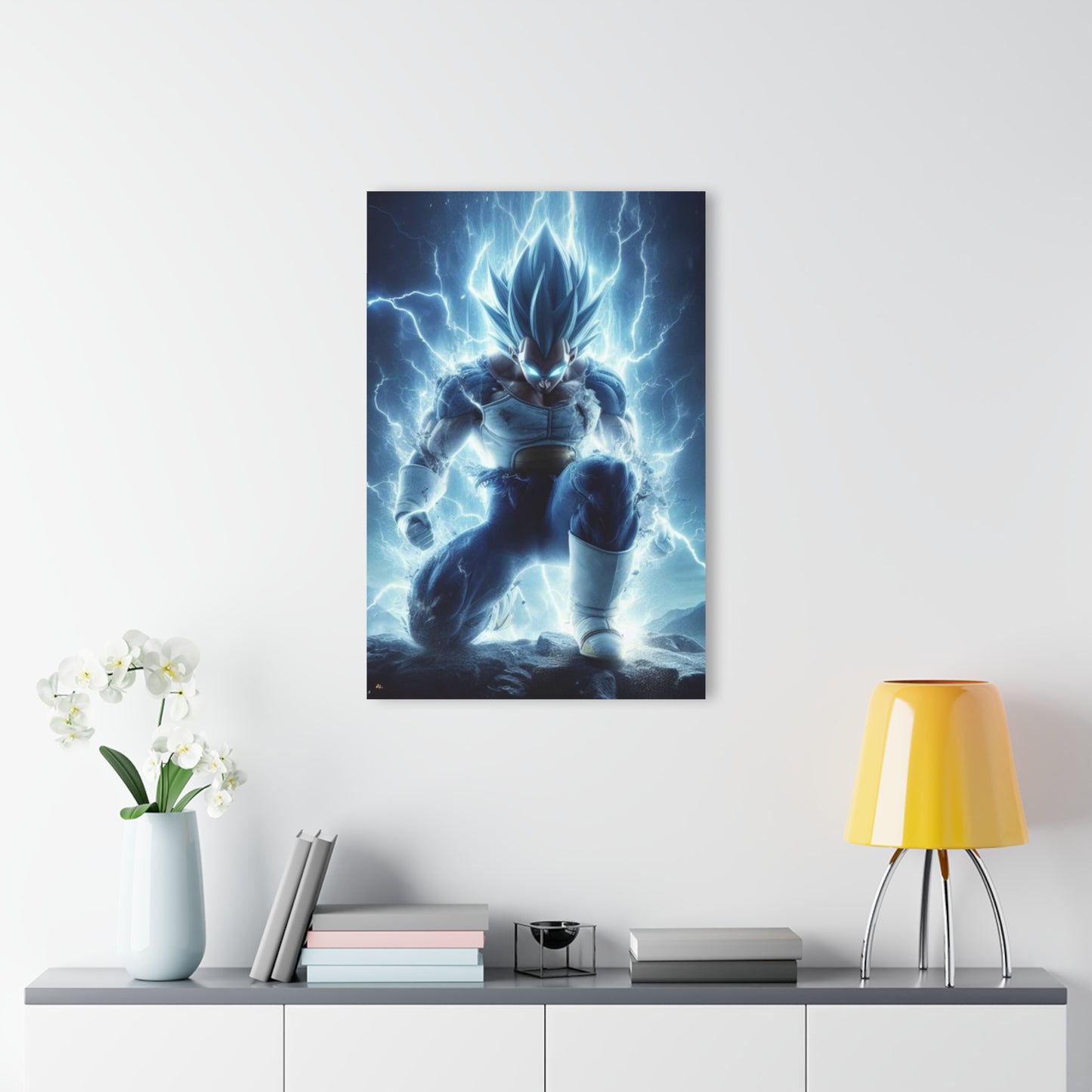 Bow to the Prince, SS Blue Vegeta, Fan Concept Style, Acrylic Wall Art