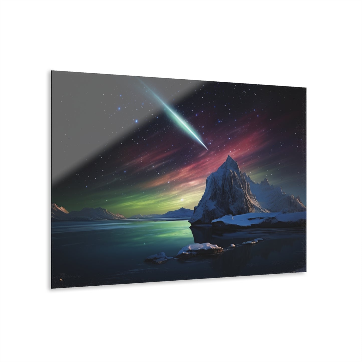 Guiding Light, Space, Landscape Concept Style, Acrylic Wall Art