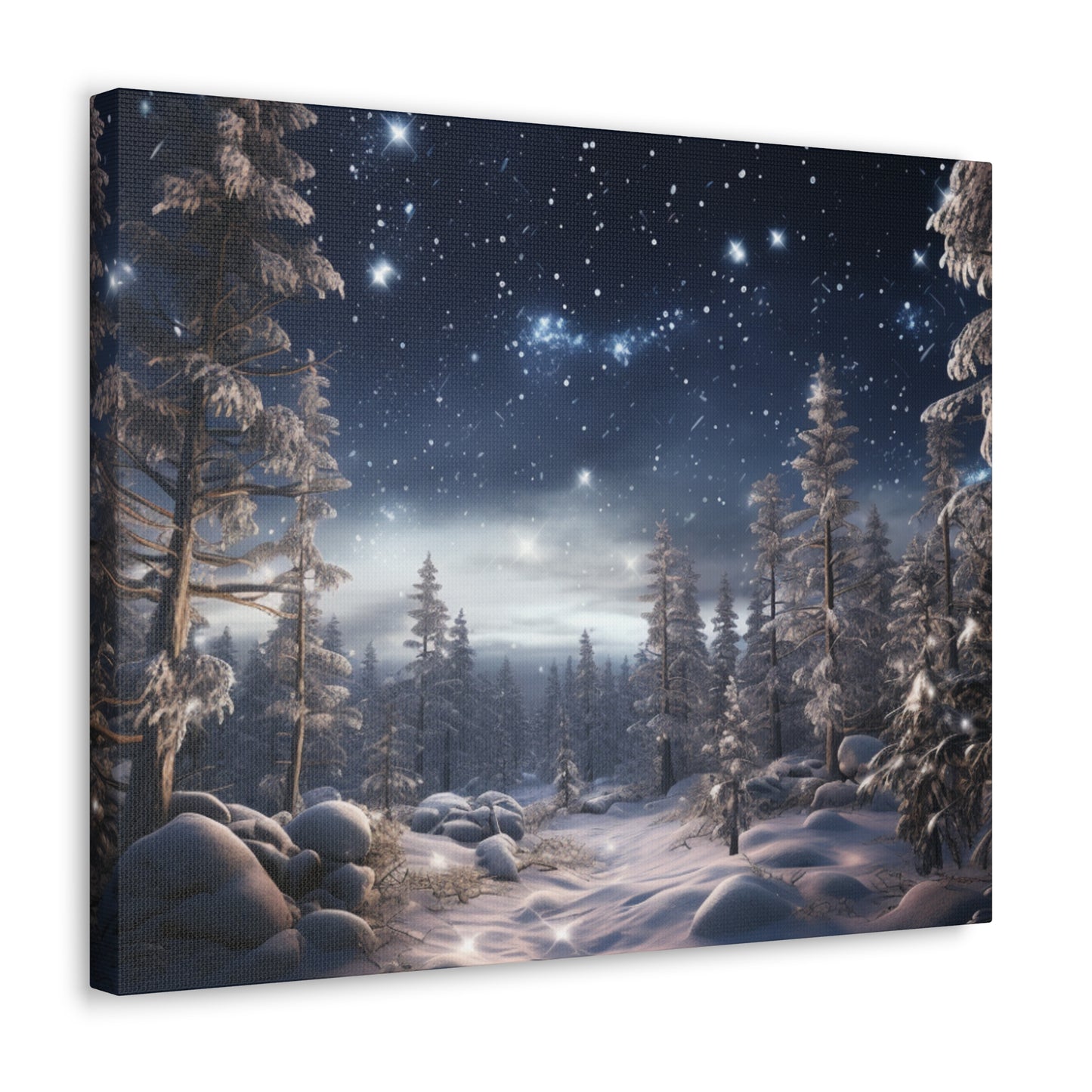 Celestial Snow Canvas Art