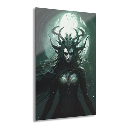 Hela, goddess of death, Norse Mythology, concept style, Acrylic Wall Art