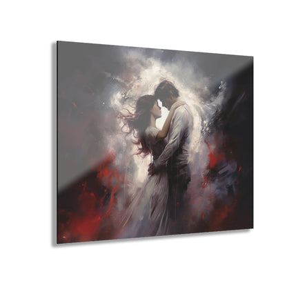 Love, human emotion, color splash concept, acrylic wall art