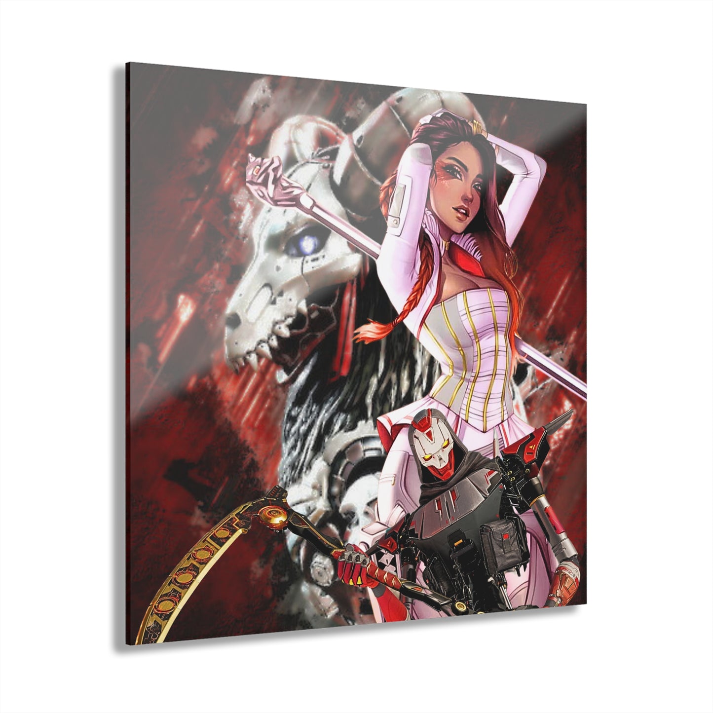 Shadows of Legend, Loba and Revenant, Apex Fan Concept, Acrylic Wall Art