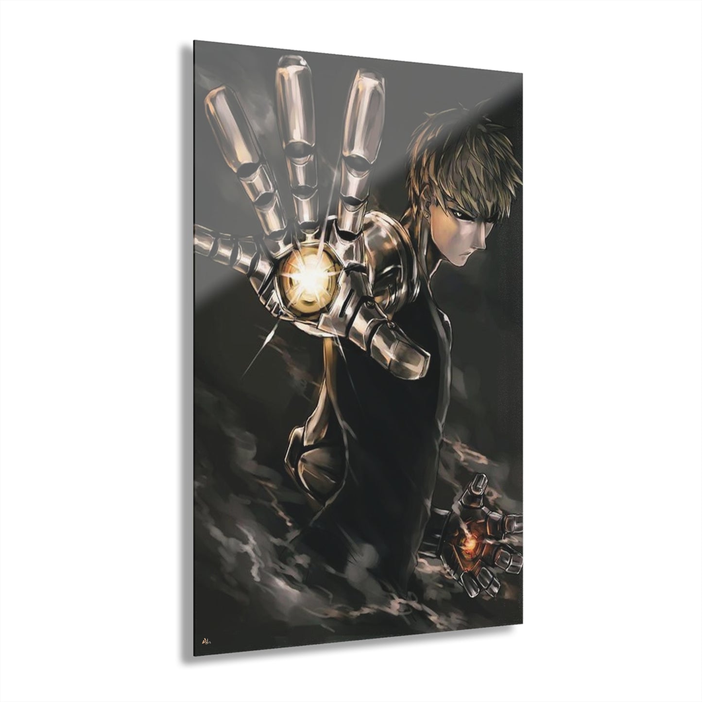 Genos Unleashed, One Punch Man, No Background, Fan Concept Style, Acrylic Wall Art