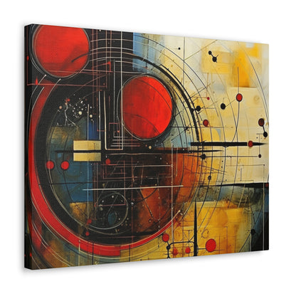 Red Compass Canvas Art