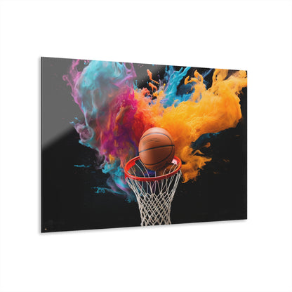 Hoop Dreams, No Background Concept Style, Acrylic Wall Art